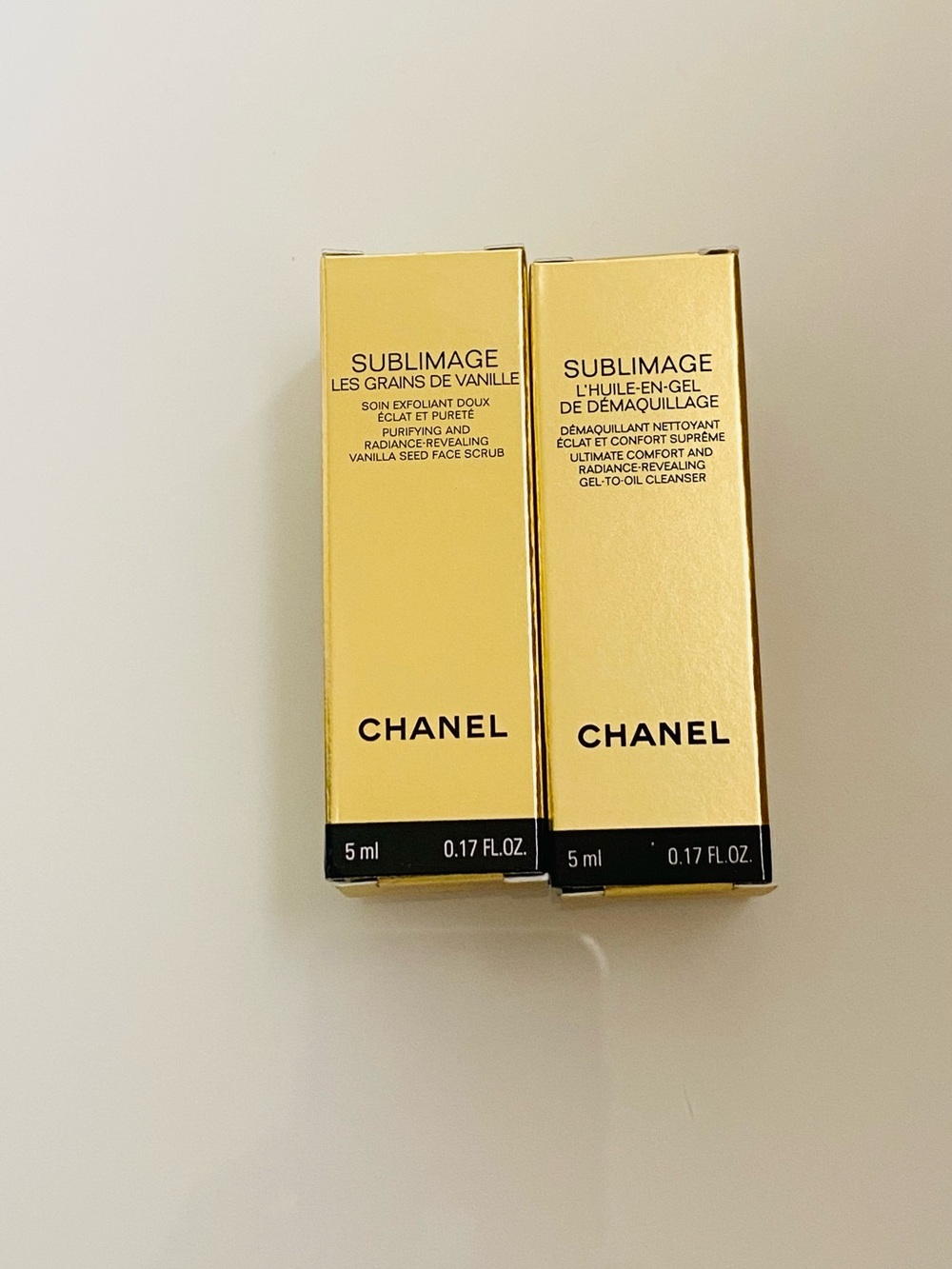 CHANEL Sublimage Mini Skincare Pair - Gold Tone
